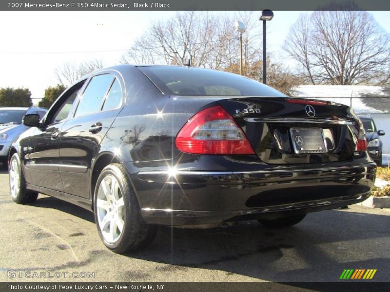 Black / Black 2007 Mercedes-Benz E 350 4Matic Sedan