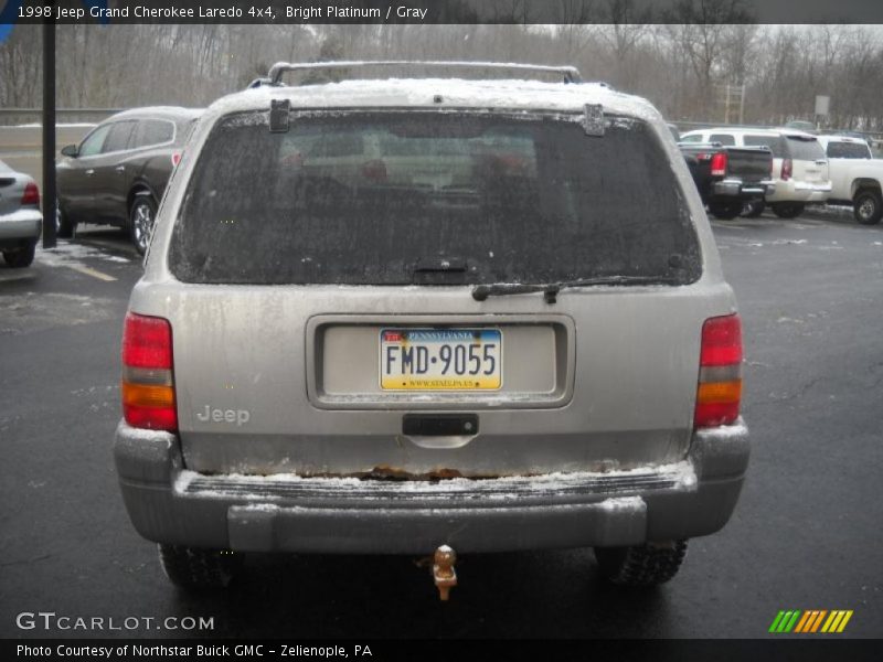 Bright Platinum / Gray 1998 Jeep Grand Cherokee Laredo 4x4