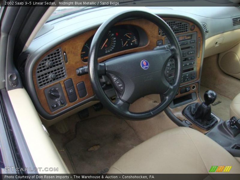 Sand Beige Interior - 2002 9-5 Linear Sedan 