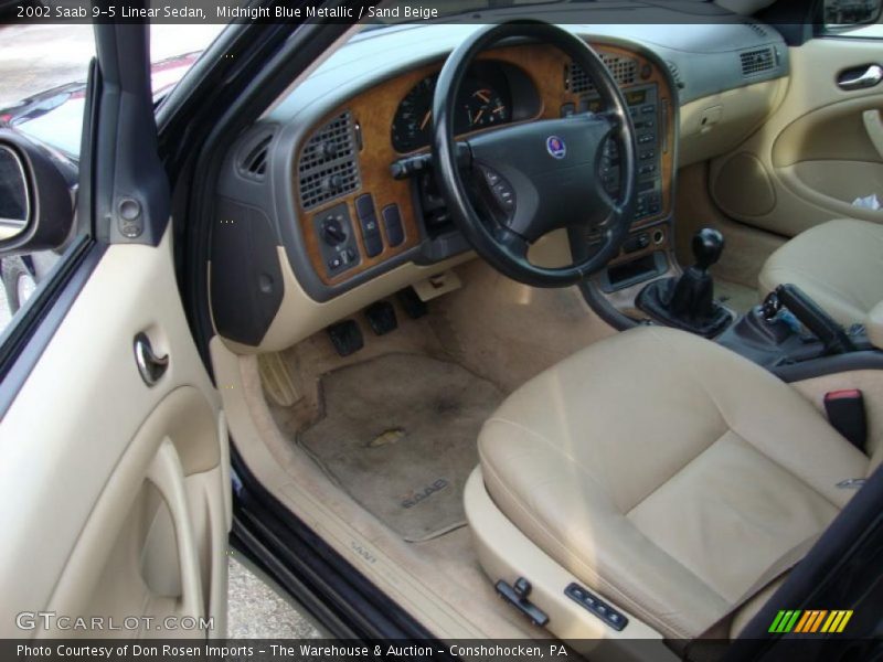  2002 9-5 Linear Sedan Sand Beige Interior