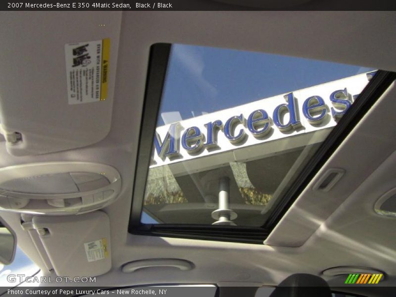 Black / Black 2007 Mercedes-Benz E 350 4Matic Sedan