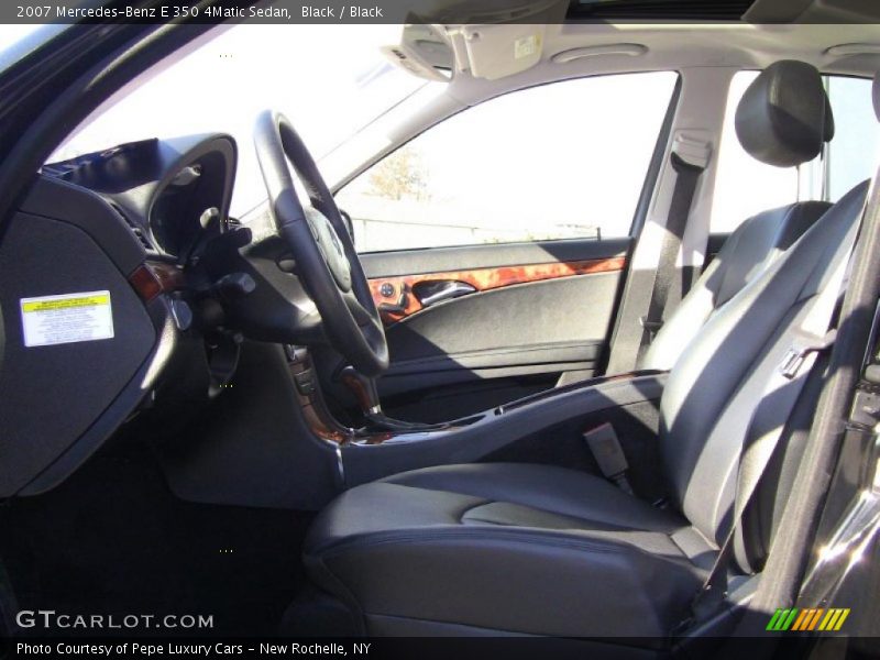 Black / Black 2007 Mercedes-Benz E 350 4Matic Sedan