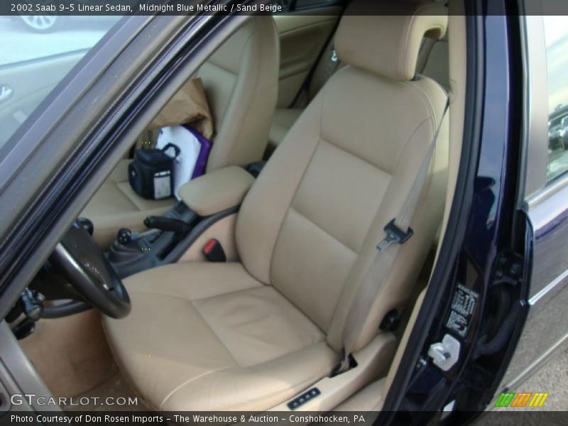  2002 9-5 Linear Sedan Sand Beige Interior