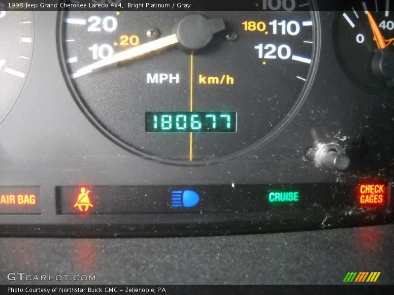 Bright Platinum / Gray 1998 Jeep Grand Cherokee Laredo 4x4