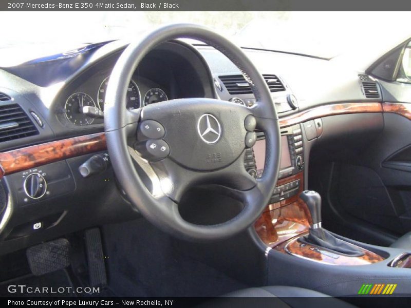 Black / Black 2007 Mercedes-Benz E 350 4Matic Sedan