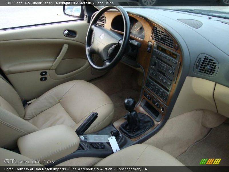  2002 9-5 Linear Sedan Sand Beige Interior