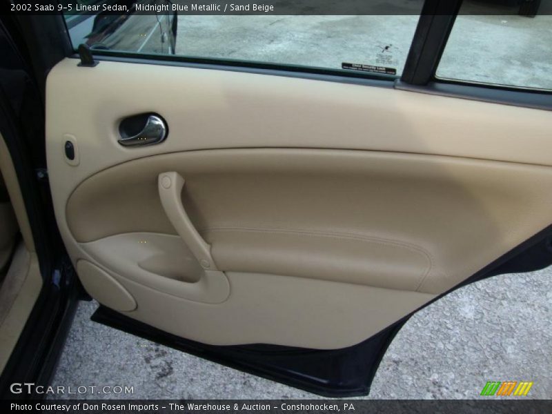 Midnight Blue Metallic / Sand Beige 2002 Saab 9-5 Linear Sedan