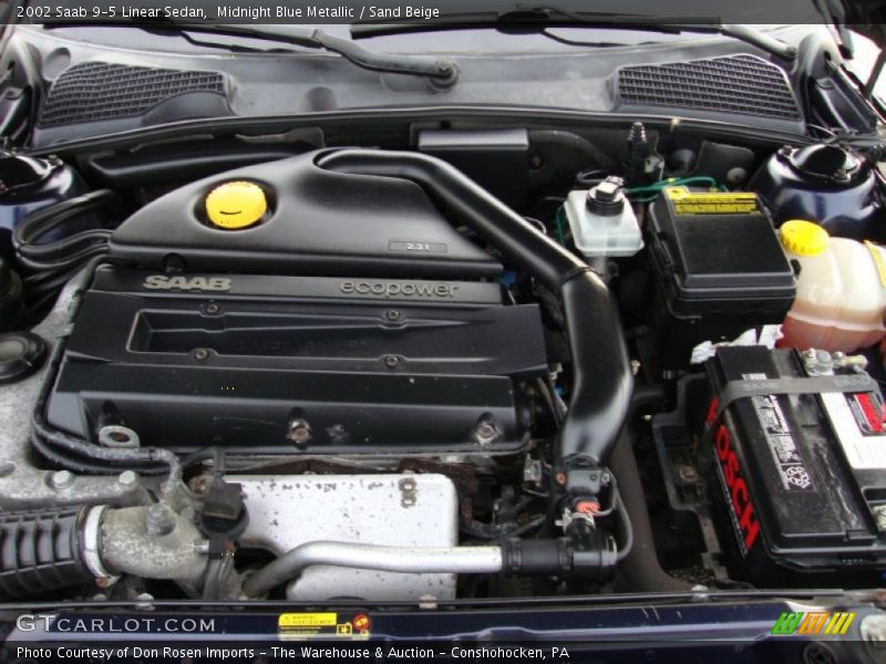  2002 9-5 Linear Sedan Engine - 2.3 Liter Turbocharged DOHC 16-Valve 4 Cylinder