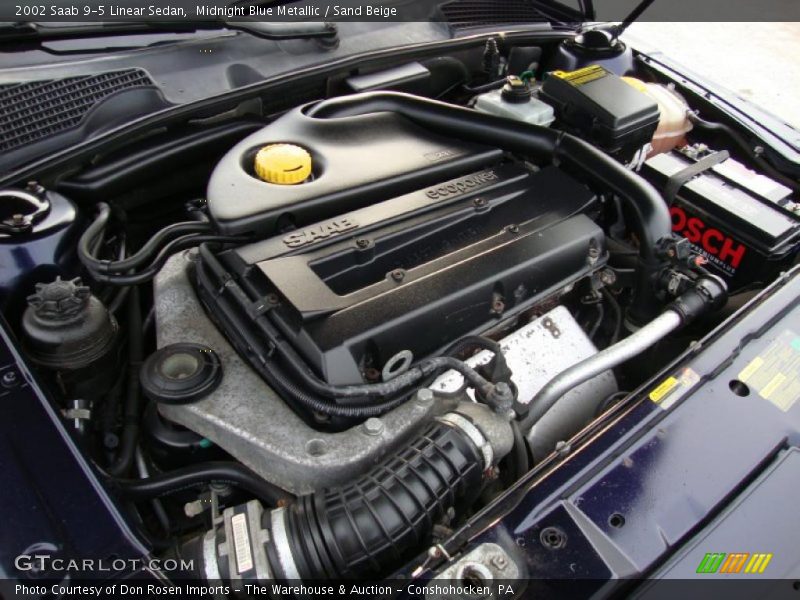  2002 9-5 Linear Sedan Engine - 2.3 Liter Turbocharged DOHC 16-Valve 4 Cylinder