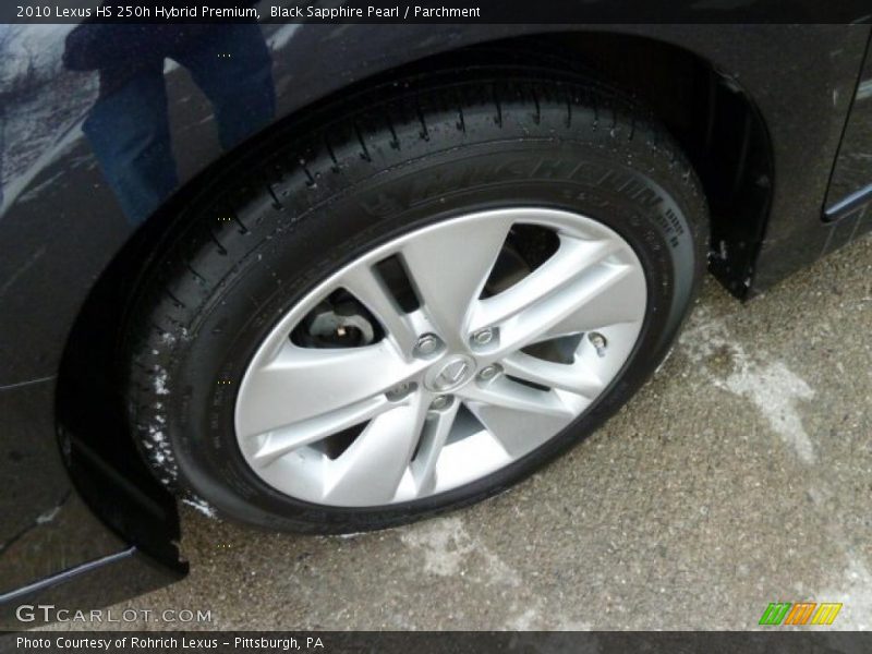 Black Sapphire Pearl / Parchment 2010 Lexus HS 250h Hybrid Premium