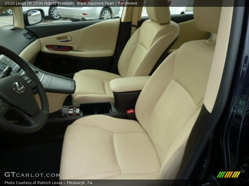 Black Sapphire Pearl / Parchment 2010 Lexus HS 250h Hybrid Premium