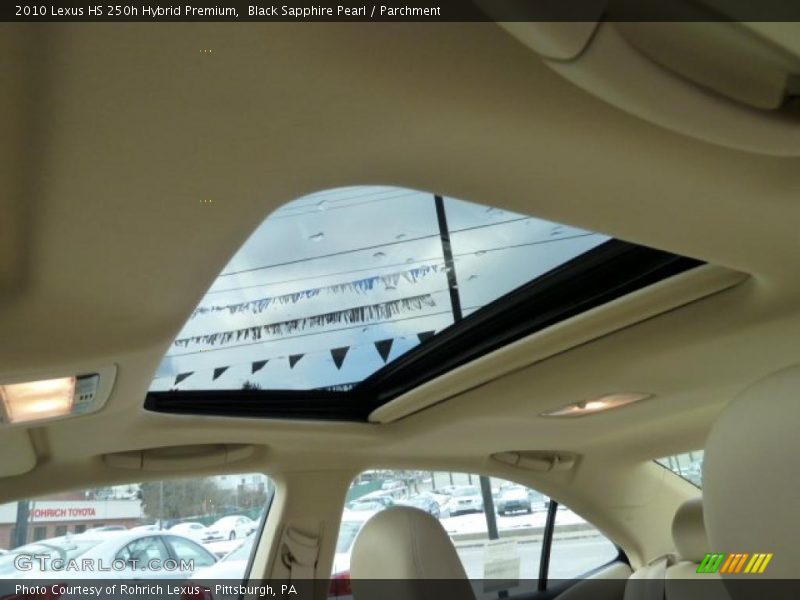 Black Sapphire Pearl / Parchment 2010 Lexus HS 250h Hybrid Premium
