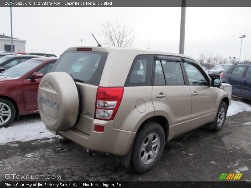 Clear Beige Metallic / Black 2007 Suzuki Grand Vitara 4x4