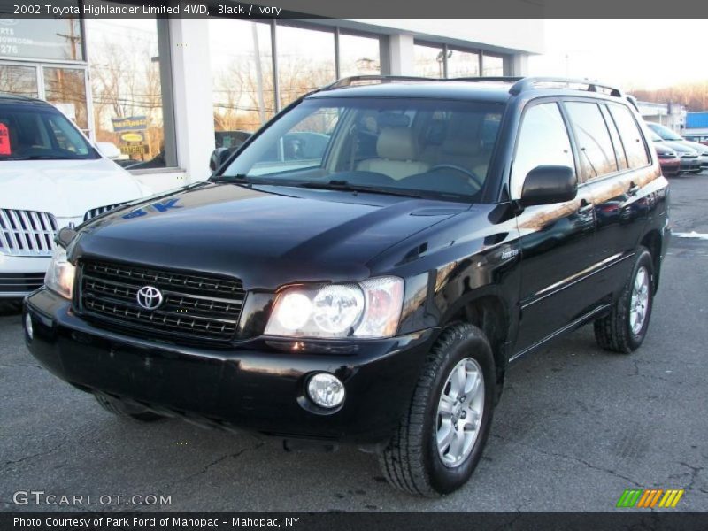 Black / Ivory 2002 Toyota Highlander Limited 4WD