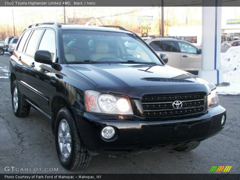 Black / Ivory 2002 Toyota Highlander Limited 4WD