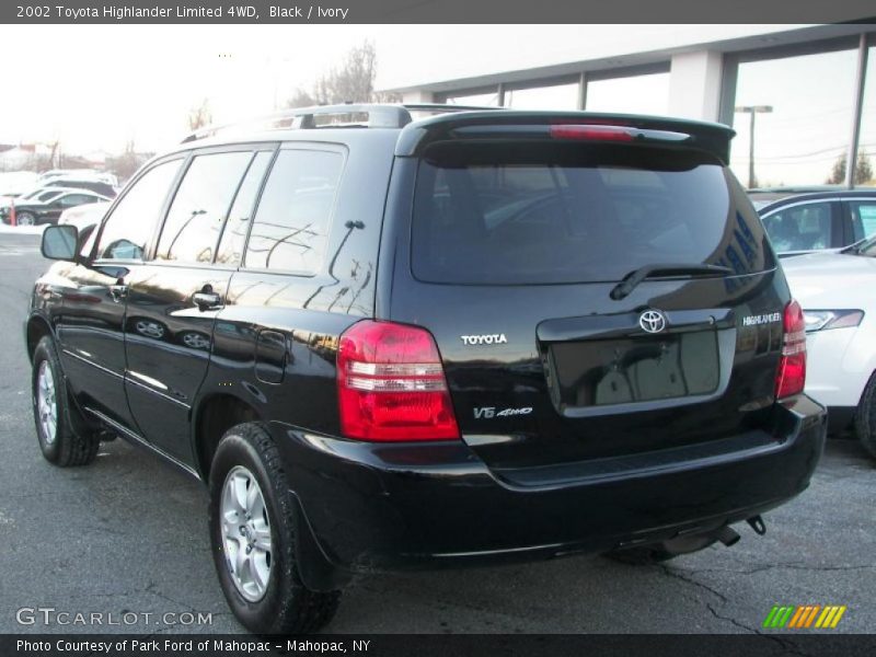 Black / Ivory 2002 Toyota Highlander Limited 4WD