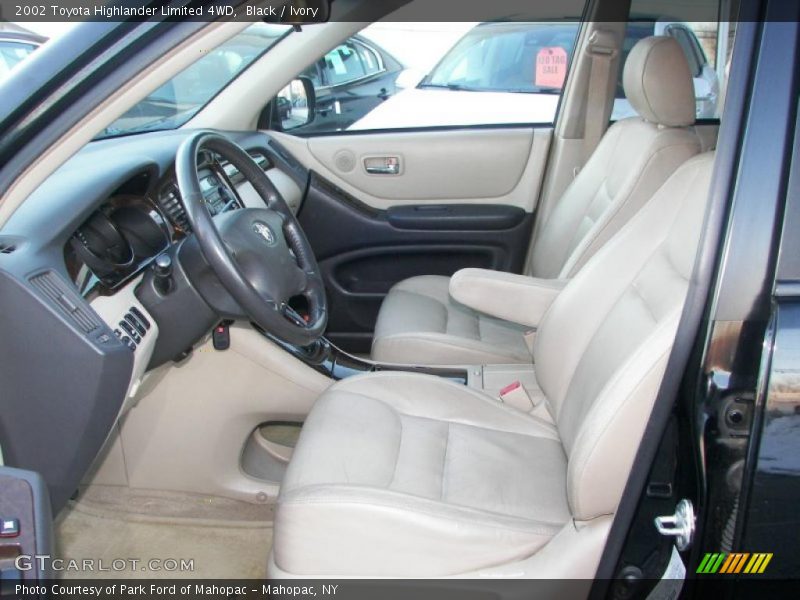 Black / Ivory 2002 Toyota Highlander Limited 4WD
