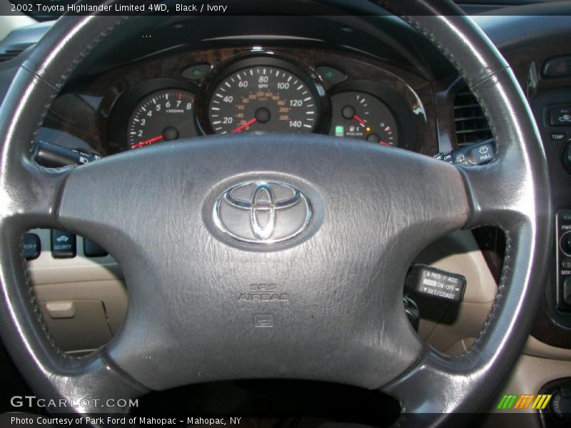 Black / Ivory 2002 Toyota Highlander Limited 4WD