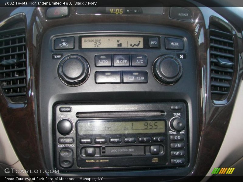 Black / Ivory 2002 Toyota Highlander Limited 4WD