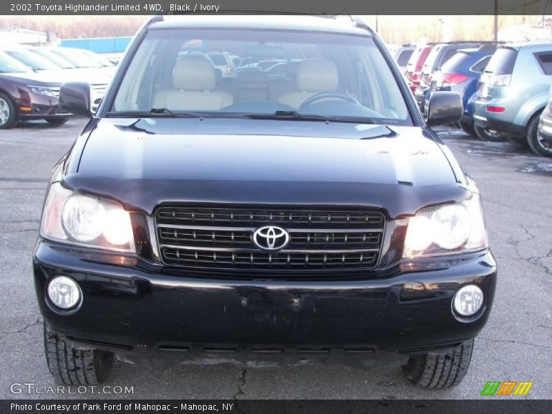 Black / Ivory 2002 Toyota Highlander Limited 4WD