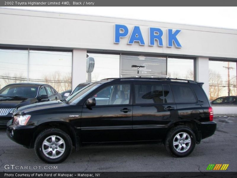 Black / Ivory 2002 Toyota Highlander Limited 4WD