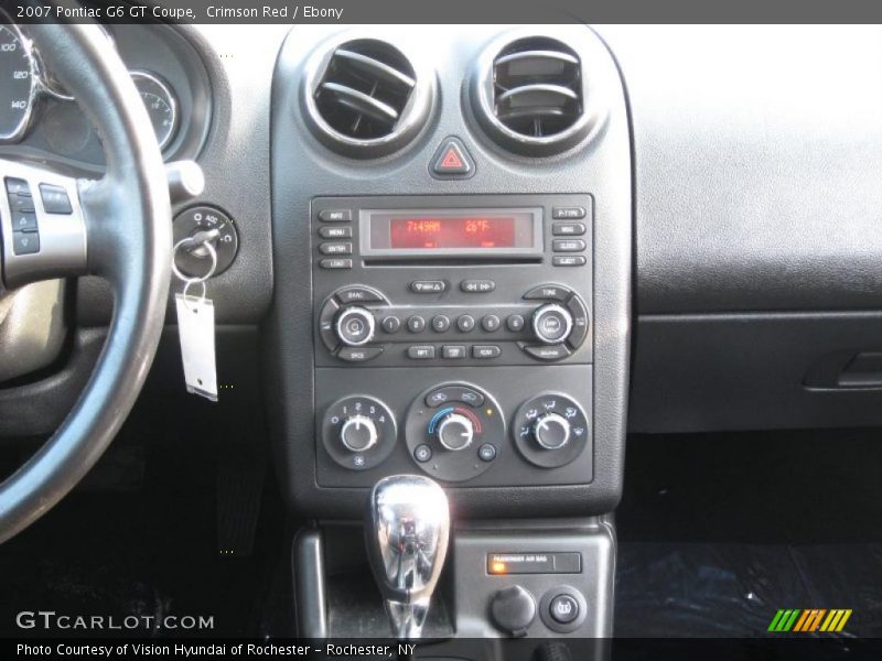 Crimson Red / Ebony 2007 Pontiac G6 GT Coupe