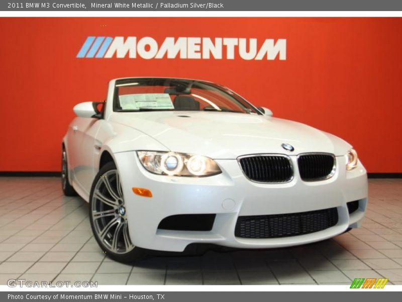 Mineral White Metallic / Palladium Silver/Black 2011 BMW M3 Convertible