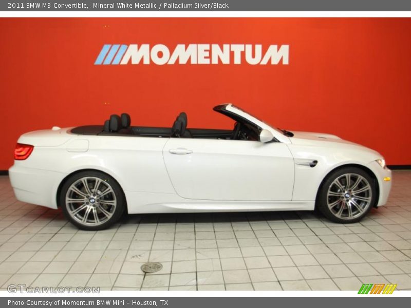 Mineral White Metallic / Palladium Silver/Black 2011 BMW M3 Convertible