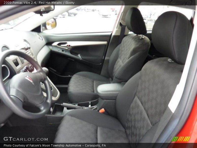 Red Hot Metallic / Ebony 2009 Pontiac Vibe 2.4