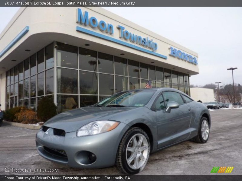 Satin Meisai Gray Pearl / Medium Gray 2007 Mitsubishi Eclipse SE Coupe