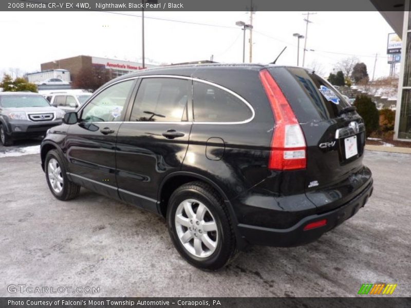 Nighthawk Black Pearl / Black 2008 Honda CR-V EX 4WD
