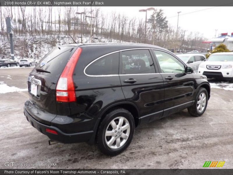 Nighthawk Black Pearl / Black 2008 Honda CR-V EX 4WD