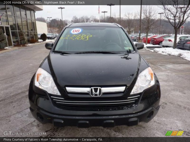 Nighthawk Black Pearl / Black 2008 Honda CR-V EX 4WD