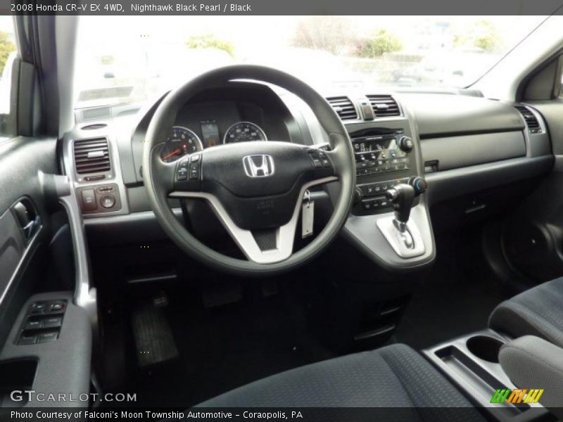 Nighthawk Black Pearl / Black 2008 Honda CR-V EX 4WD