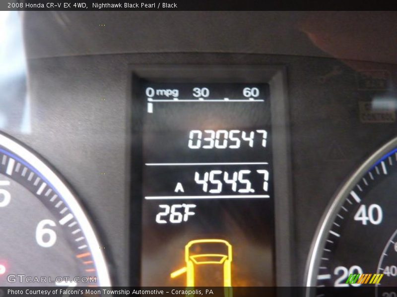 Nighthawk Black Pearl / Black 2008 Honda CR-V EX 4WD