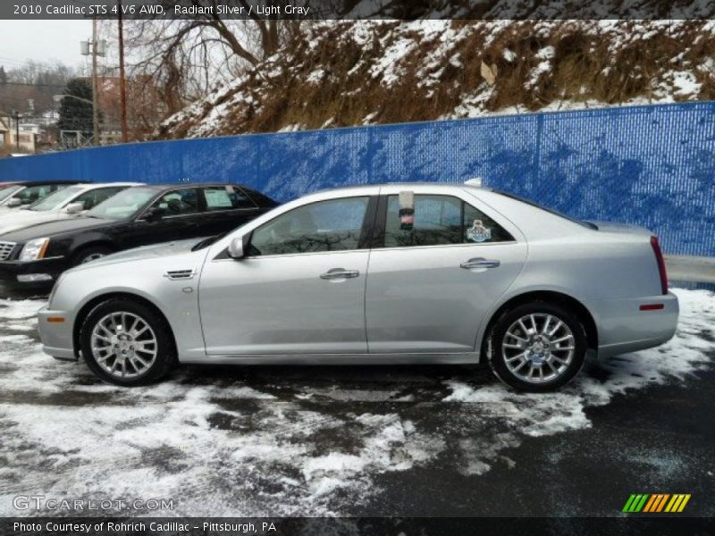Radiant Silver / Light Gray 2010 Cadillac STS 4 V6 AWD