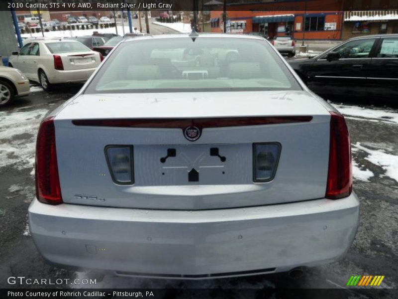 Radiant Silver / Light Gray 2010 Cadillac STS 4 V6 AWD