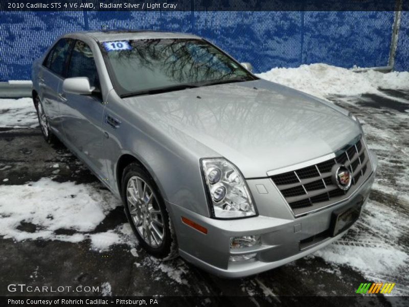 Radiant Silver / Light Gray 2010 Cadillac STS 4 V6 AWD