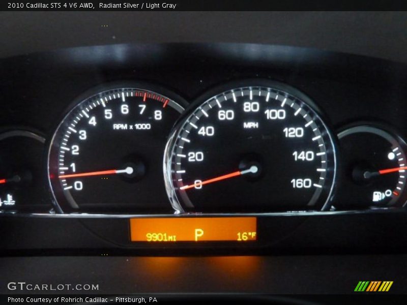 Radiant Silver / Light Gray 2010 Cadillac STS 4 V6 AWD