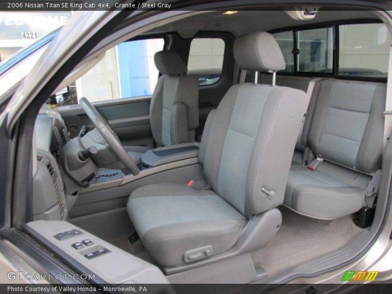  2006 Titan SE King Cab 4x4 Steel Gray Interior