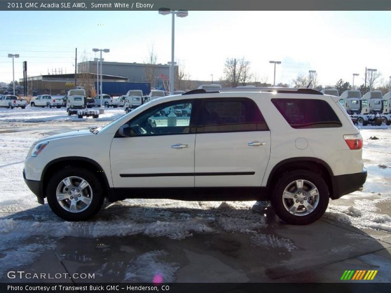 Summit White / Ebony 2011 GMC Acadia SLE AWD