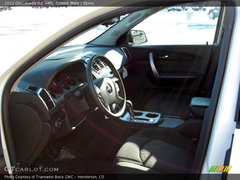 Summit White / Ebony 2011 GMC Acadia SLE AWD