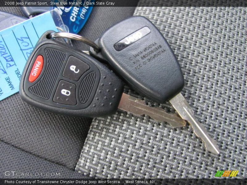 Steel Blue Metallic / Dark Slate Gray 2008 Jeep Patriot Sport