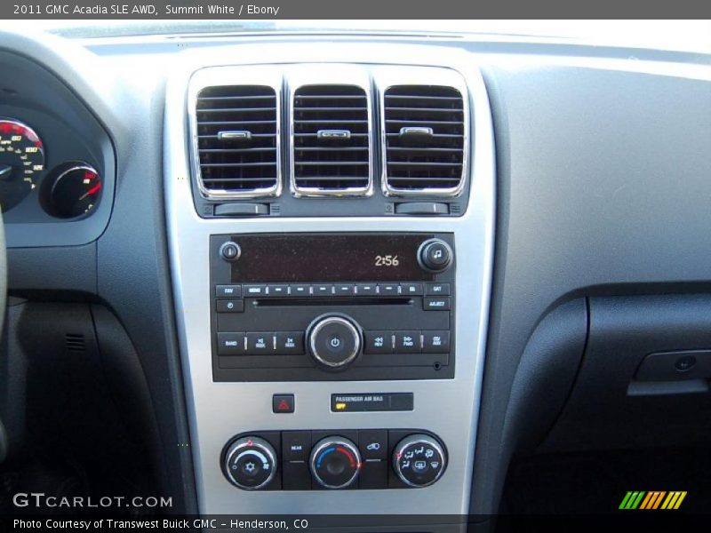 Controls of 2011 Acadia SLE AWD