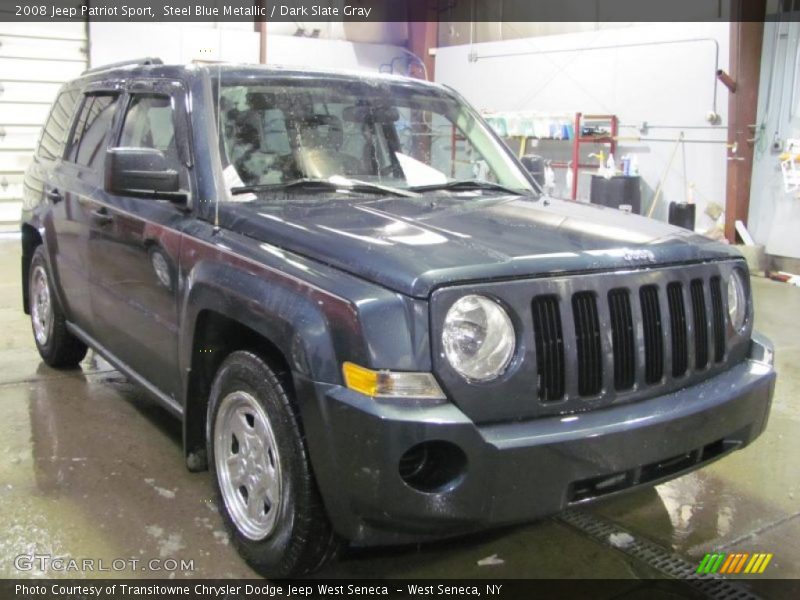 Steel Blue Metallic / Dark Slate Gray 2008 Jeep Patriot Sport