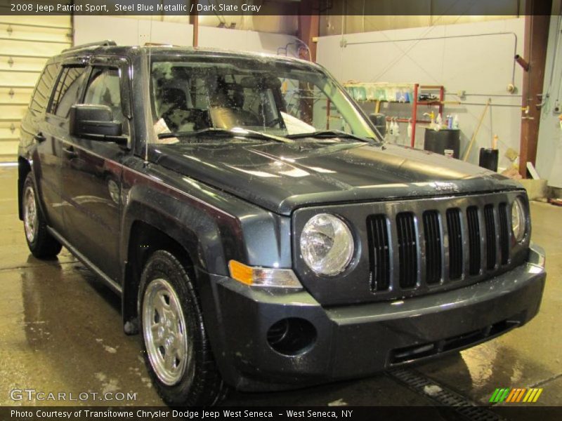 Steel Blue Metallic / Dark Slate Gray 2008 Jeep Patriot Sport