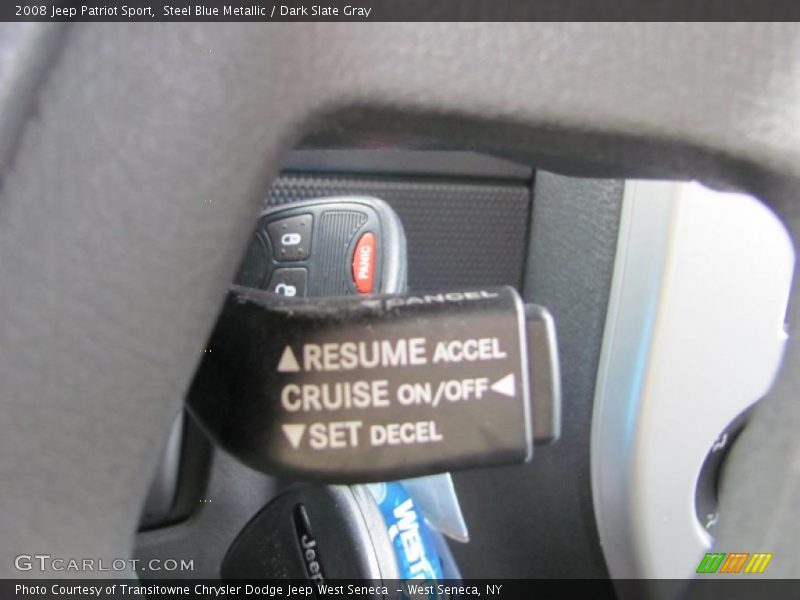 Steel Blue Metallic / Dark Slate Gray 2008 Jeep Patriot Sport