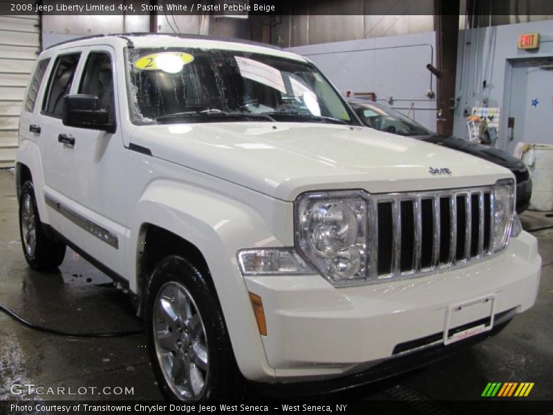 Stone White / Pastel Pebble Beige 2008 Jeep Liberty Limited 4x4