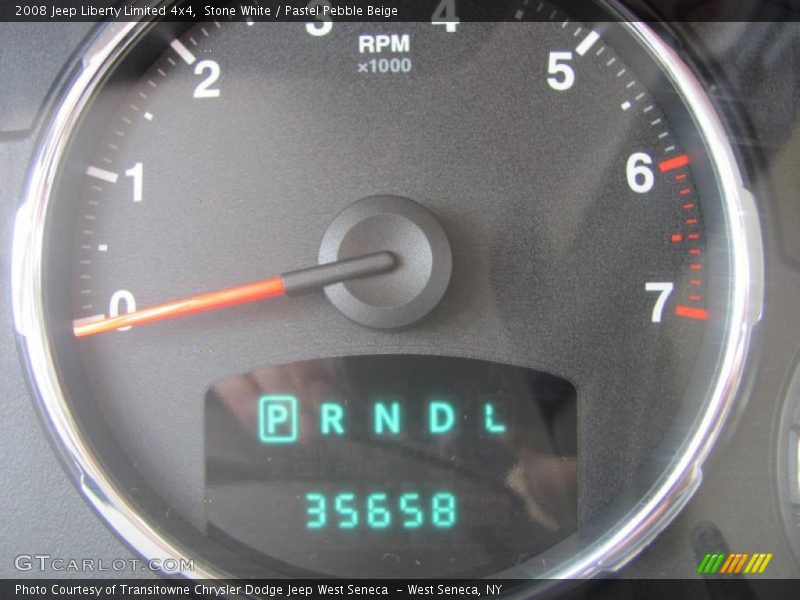 Stone White / Pastel Pebble Beige 2008 Jeep Liberty Limited 4x4