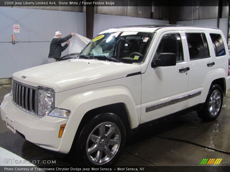 Stone White / Pastel Pebble Beige 2008 Jeep Liberty Limited 4x4